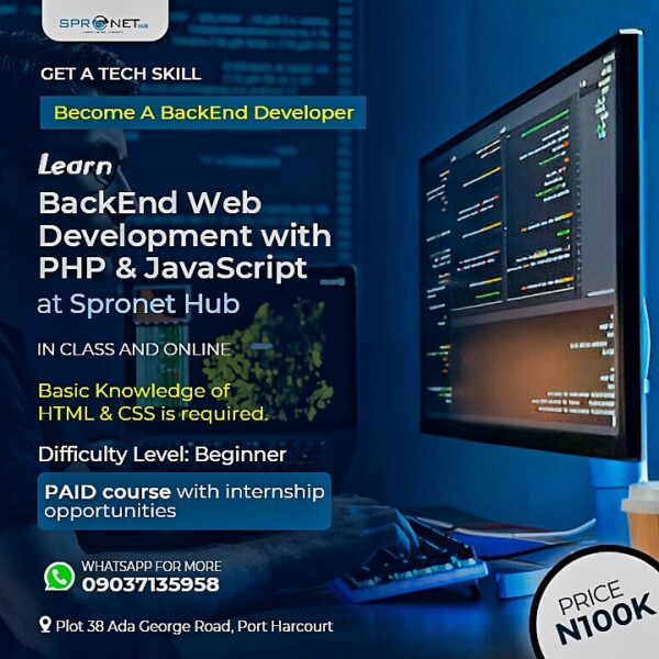 Back End Web Development with PHP-Outright Payment